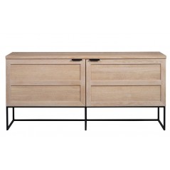 ROWICO EVERETT SIDEBOARD WHITEWASH/BLACK